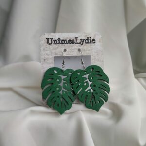 Boucles d'oreilles Monstera